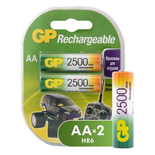 Аккумуляторная батарея GP Batteries AA (250AAHC-2DECRC2) 2 шт в ДНС