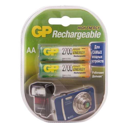 Аккумуляторная батарея GP Batteries GP 270AAHC-2DECRC2 2 шт в ДНС