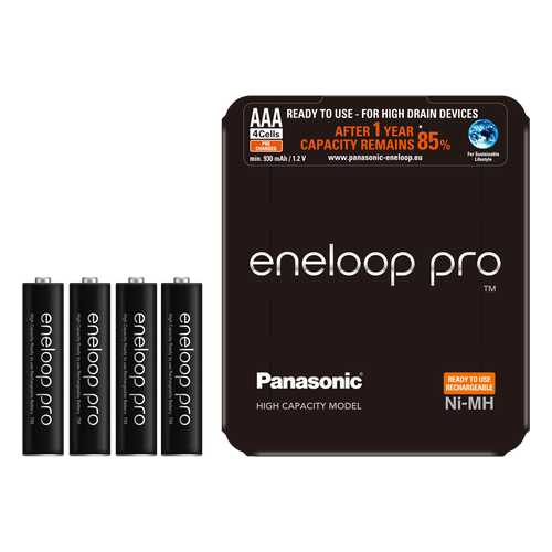 Аккумуляторная батарея Panasonic eneloop pro BK-4HCDE/4LE 4 шт в ДНС