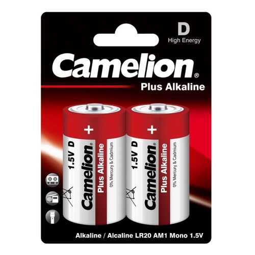 Батарейка Camelion LR20 Plus Alkaline BL-2 2 шт в ДНС