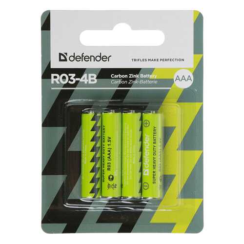 Батарейка Defender R03-4B 56102 4 шт в ДНС