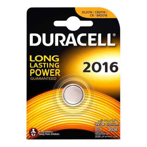 Батарейка Duracell 2016 1 шт в ДНС