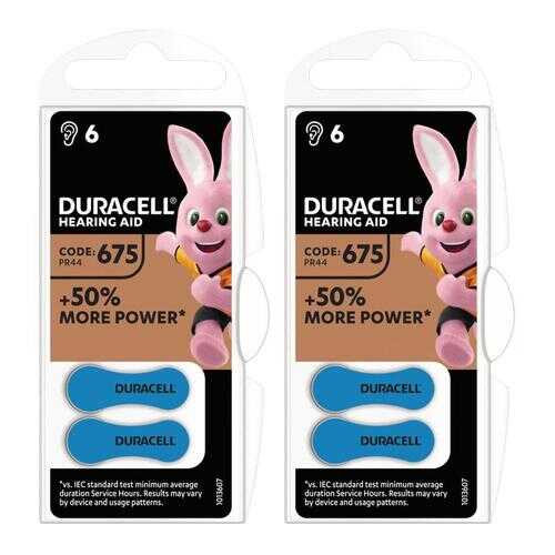 Батарейка Duracell 675 6шт в ДНС