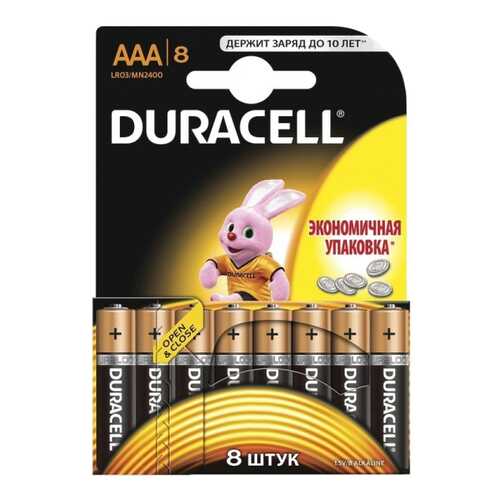 Батарейка Duracell Basic LR03/MN2400 8 шт в ДНС