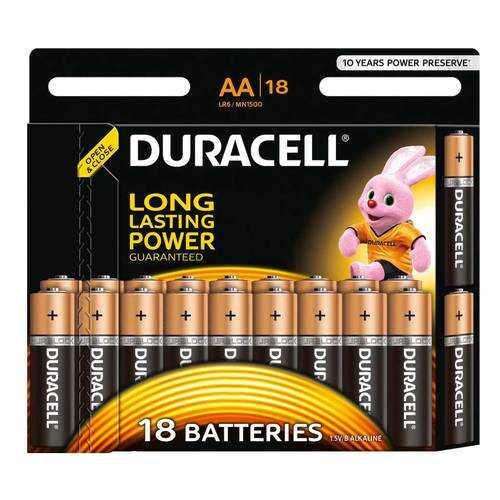 Батарейка Duracell Basic LR6 18 шт в ДНС