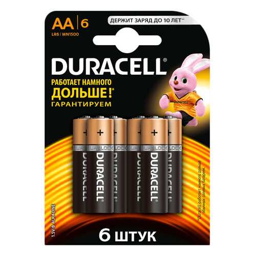 Батарейка Duracell Basic LR6 6 шт в ДНС