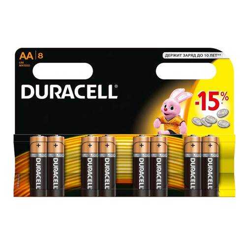 Батарейка Duracell Basic MN1500 AA 8 шт в ДНС