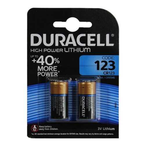 Батарейка Duracell CR123A-2 3V 2 шт в ДНС