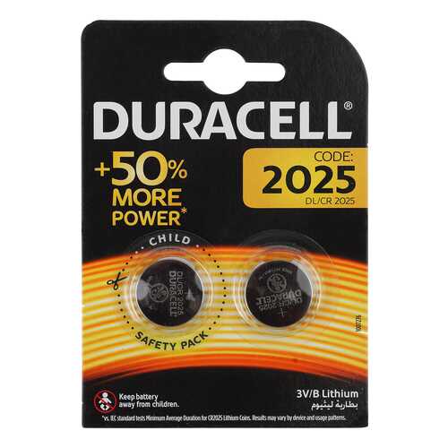 Батарейка Duracell CR2025-2BL 2 шт в ДНС