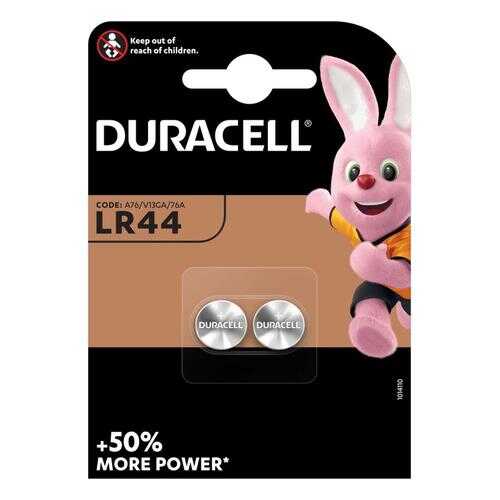 Батарейка DURACELL LR44 A76 2 шт в ДНС