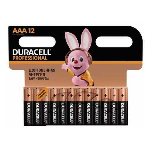 Батарейка Duracell P AАА LR03 12 шт в ДНС