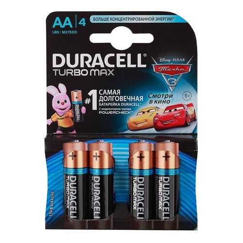 Батарейка Duracell Turbo Max AA 4 шт в ДНС