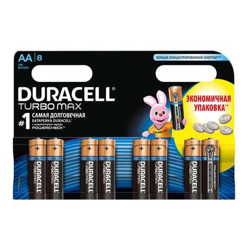 Батарейка Duracell Turbo Max LR6 8 шт в ДНС