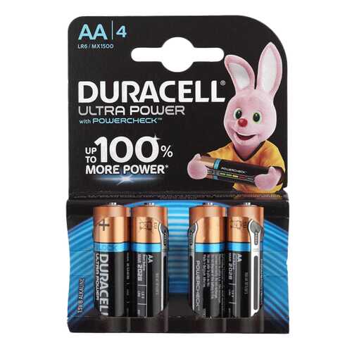 Батарейка Duracell Ultra Power LR6-4S 4 шт в ДНС