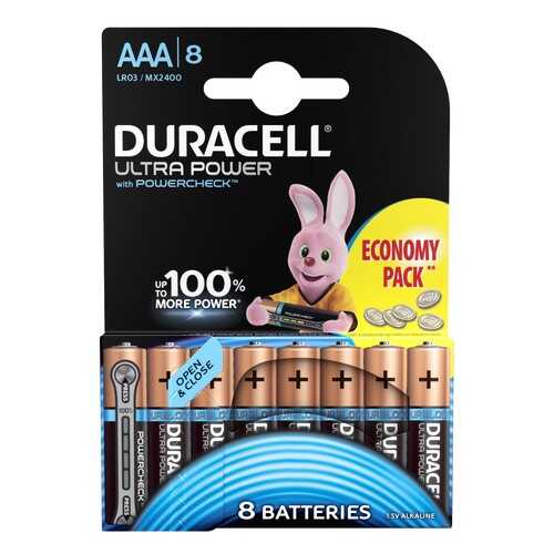 Батарейка DURACELL UltraPower LR03/8BL 8 шт в ДНС