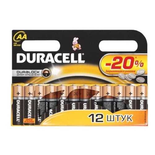 Батарейка DURACELLL R6-12BL Basic 12 шт. в ДНС