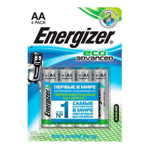 Батарейка Energizer Eco Advanced E91 4 шт в ДНС