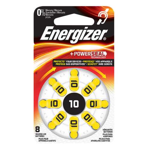 Батарейка Energizer Hearing Zinc Air 10 PS TL8 8 шт в ДНС