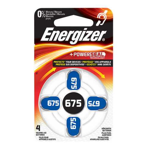 Батарейка Energizer Hearing Zinc Air 675 DP-4 4 шт в ДНС