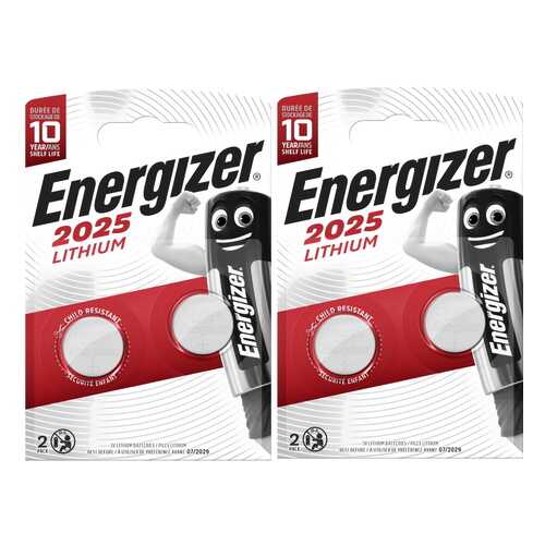 Батарейка Energizer Lithium CR 2025 2шт (2 упаковки) в ДНС