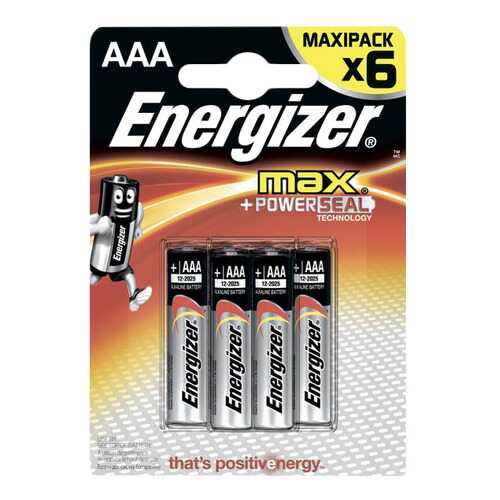 Батарейка Energizer MAX AAA-LR03 6 шт в ДНС