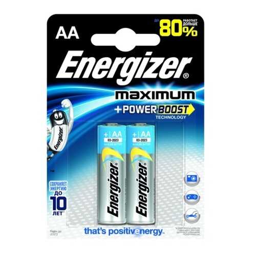 Батарейка Energizer Maximum 2 шт в ДНС