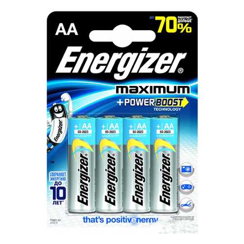 Батарейка Energizer Maximum 638635 4 шт в ДНС