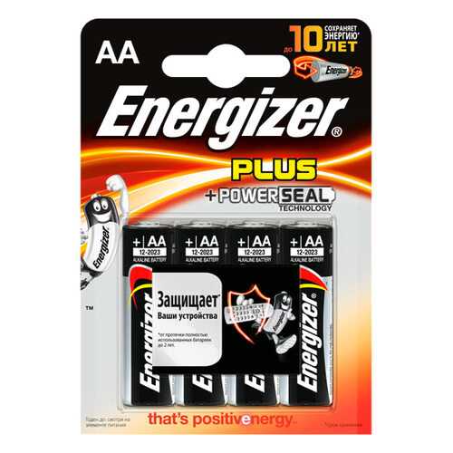 Батарейка Energizer Plus AA-LR6 4 шт в ДНС