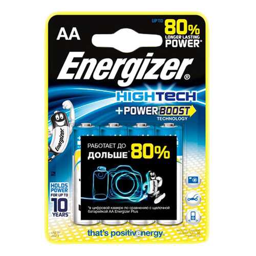 Батарейка Energizer Power Boost High Tech AA-LR06 4 шт в ДНС