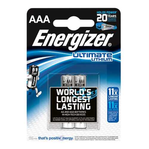 Батарейка Energizer Ultimate lithium AAA FSB2 2 шт в ДНС