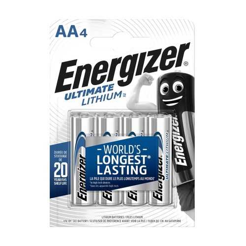 Батарейка Energizer Ultimate Lithium FR6/L91/AA BL4 4 шт в ДНС