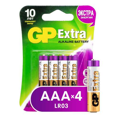 Батарейка GP Batteries Extra AAA (GP24AX-2CR4) 4 шт в ДНС