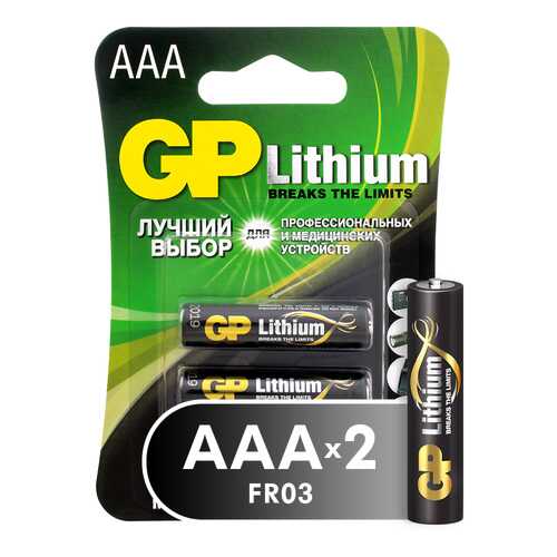 Батарейка GP Lithium AAA 2 штуки (24LF-2CR2) в ДНС