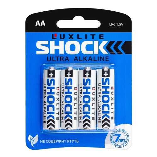 Батарейка Luxlite Shock АА 4 шт в ДНС