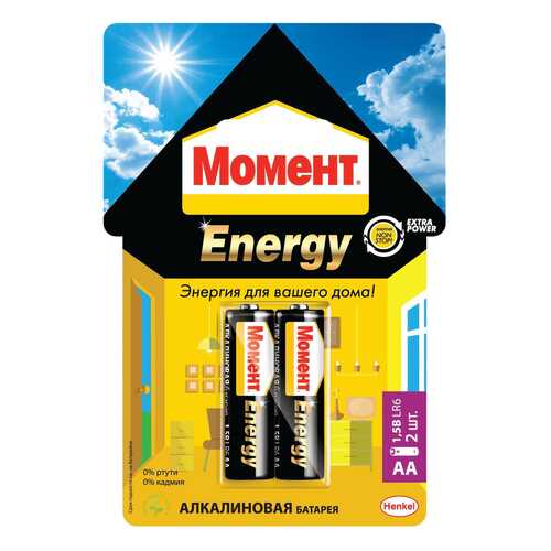 Батарейка Момент Energy 2098780 2 шт в ДНС