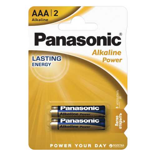 Батарейка Panasonic Alkaline Power LR03REB/2BP 2 шт в ДНС