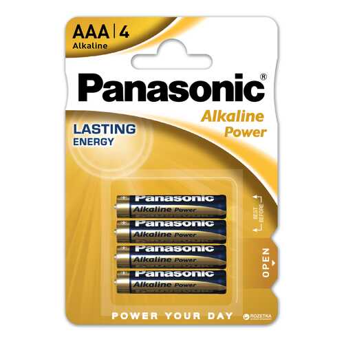 Батарейка Panasonic Alkaline Power LR03REB/4BPR 4 шт в ДНС