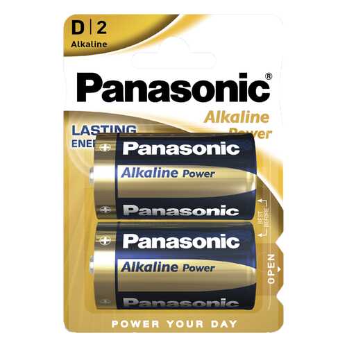 Батарейка Panasonic Alkaline Power LR20REB/2BP 2 шт в ДНС