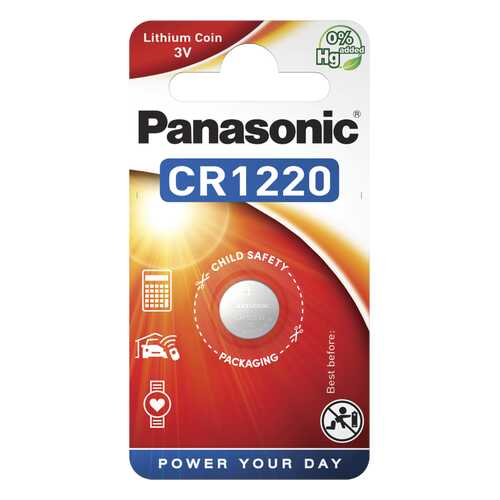 Батарейка Panasonic CR-1220EL/1B 1 шт в ДНС