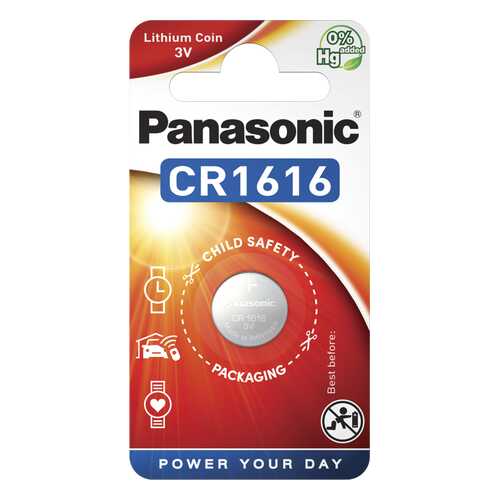 Батарейка Panasonic CR-1616EL/1B 1 шт в ДНС