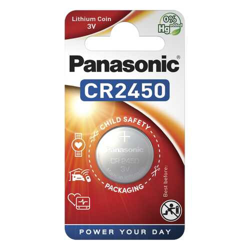 Батарейка Panasonic CR-2450EL/1B 1 шт в ДНС