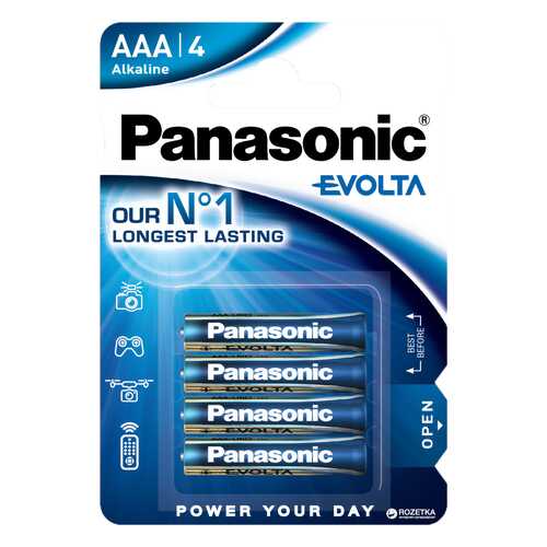 Батарейка Panasonic Evolta LR03EGE/4BP 4 шт в ДНС