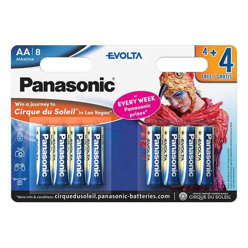 Батарейка Panasonic Evolta LR6EGE/8B4FCDS 8 шт в ДНС