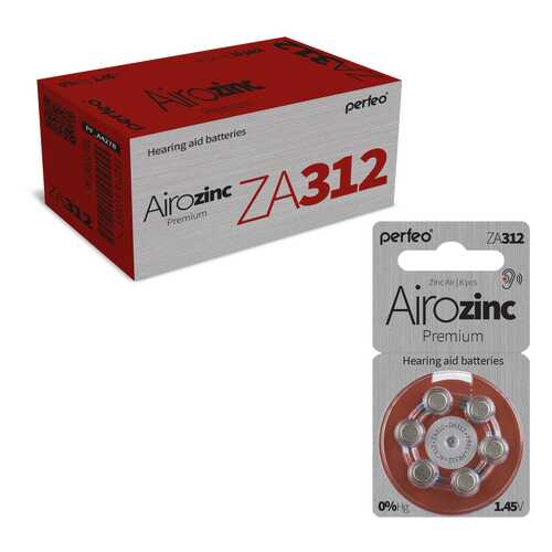 Батарейка Perfeo ZA312/6BL Airozinc Premium 60 шт в ДНС