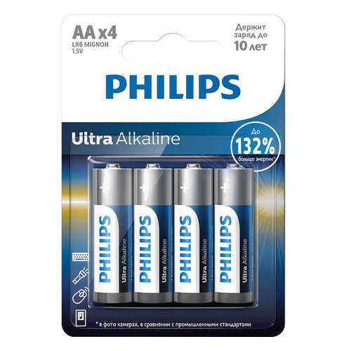 Батарейка Philips LR6E4B/51 Ultra 4 шт в ДНС