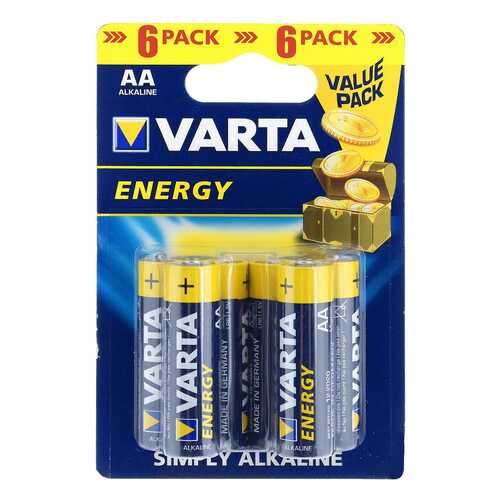 Батарейка щелочные Varta Energy AA LR6 6 шт в ДНС