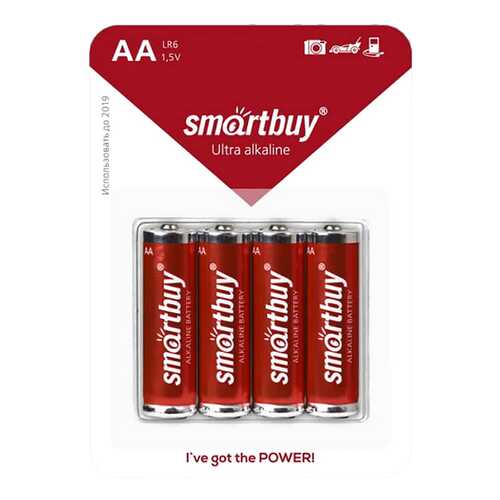 Батарейка SmartBuy Ultra Alkaline SBBA-2A04B 4 шт в ДНС