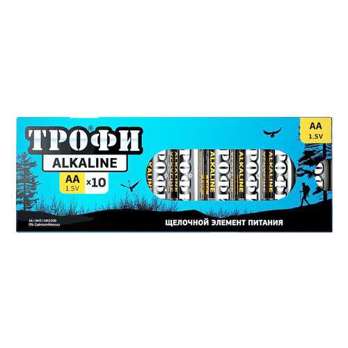 Батарейка Трофи LR6-10 box 10 шт в ДНС