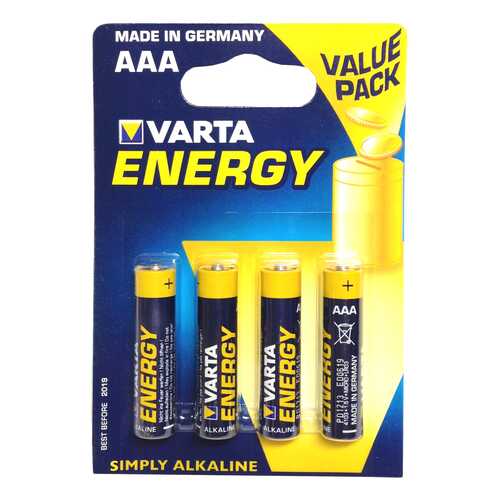 Батарейка Varta Energy LR03-4BL 4 шт в ДНС