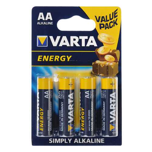 Батарейка Varta Energy LR6-4BL 4 шт в ДНС